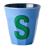 Melamine Two Tone Alphabet Cups - A to Z