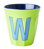 Melamine Two Tone Alphabet Cups - A to Z