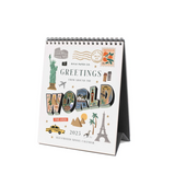 2025 Greetings From Around The World Desk Calendar