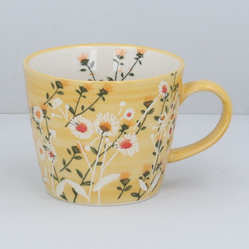 Gisela Graham Yellow Wild Daisy Mug
