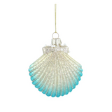 Turquoise  / Gold Antique Shell Decoration with Pearls