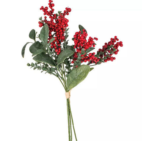 Red Berry & Eucalyptus Bunch