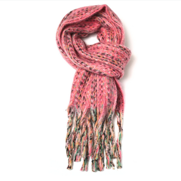 Fine Lines Scarf - Pink