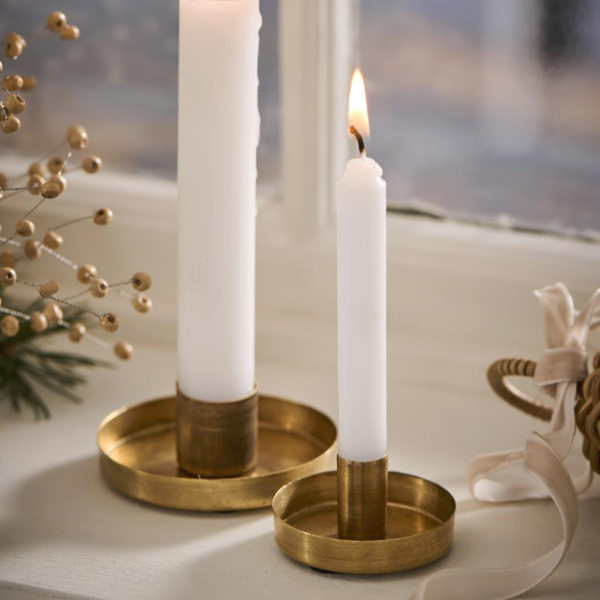 Gloria Simple Brass Candle Holder