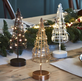 Wire Tabletop Christmas Tree - Gold