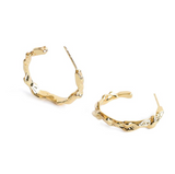 Consortium Misshape Hoop Earring - Gold