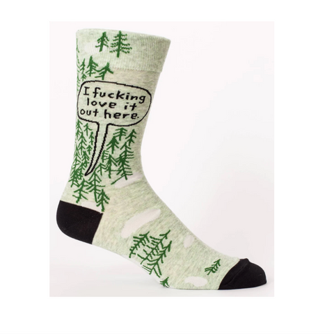 Blue Q "I F*cking Love It Out Here" Men's Socks