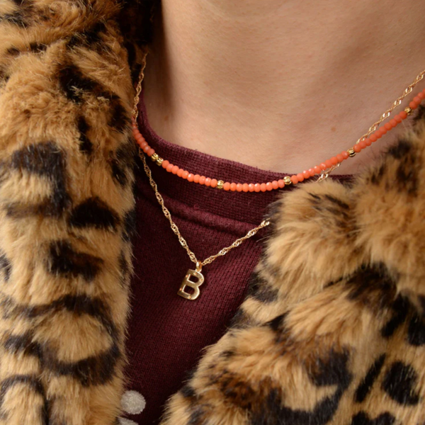 My Doris Initial Necklace - Gold