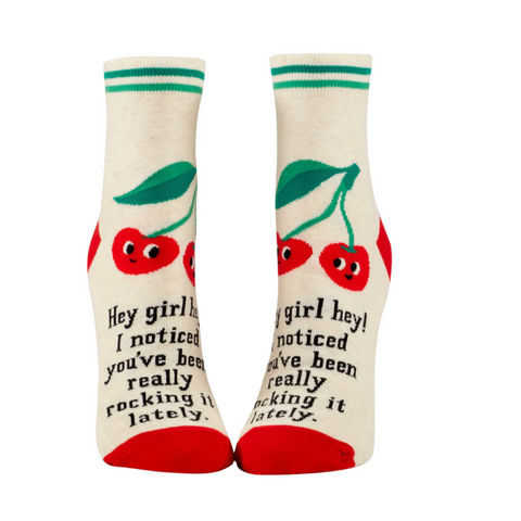 BlueQ "Hey Girl Hey!" Ankle Socks
