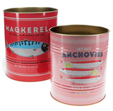 Extra Large Vintage Inspired Storage Tins - Fish