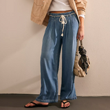 Free People Dakota Cinched Pull-On Jeans - Vine