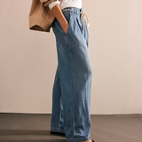Free People Dakota Cinched Pull-On Jeans - Vine