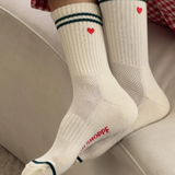 Le Bon Shoppe - Boyfriend Socks Parchment + Heart