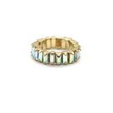 Isles & Stars Colourful Square Resin Stones Stretch Rings