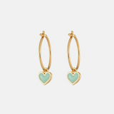 One & Eight Sage Eve Heart Huggies