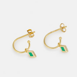 One & Eight Pea Kite Enamel Earrings