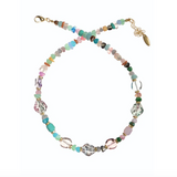 Hot Tomato Candy Ice - Acrylic Bead Blend - Multi / Gold