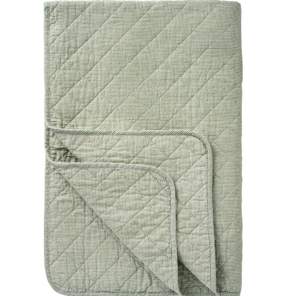 Ib Laursen Quilt White/Dusty Green