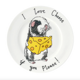 'I Love Cheese, If You Please' China Plate