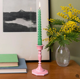 Enamel Candlestick - Pink