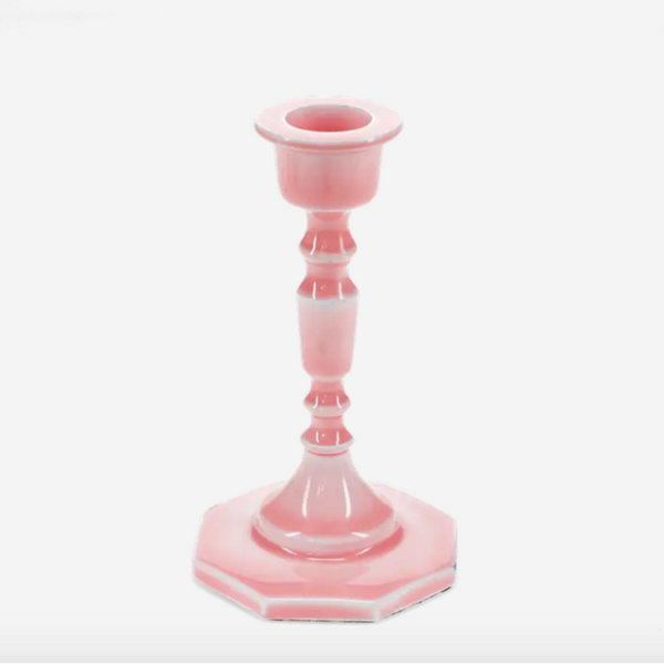 Enamel Candlestick - Pink