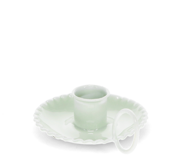 Enamel Chamberstick Candle Holder