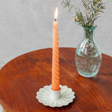 Enamel Flat Flower Candle Holder