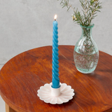 Enamel Flat Flower Candle Holder