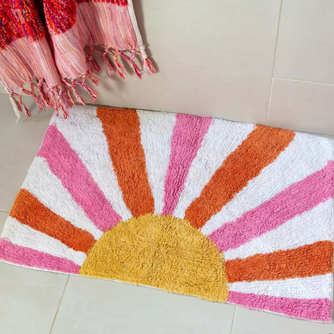 Tufted Cotton Bath Mat - Sunshine