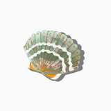 Blue Seashell Resin Claw Clip