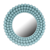 Aqua Blue Multi Ball Framed Small Wall Mirror