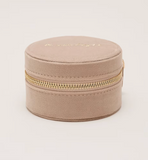 Velvet Round Jewellery Case