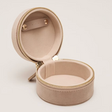 Velvet Round Jewellery Case
