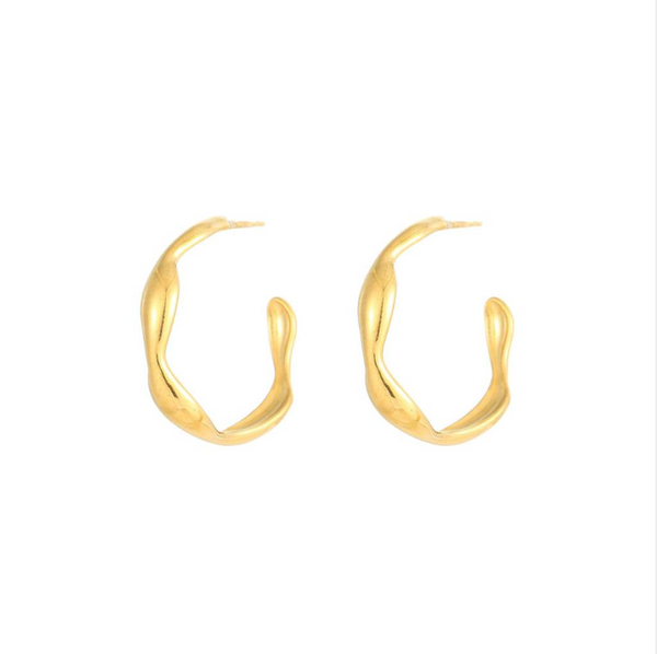 Consortium -  Molten Hoop - Gold/Silver