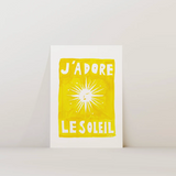 J'Adore Le Soleil Framed Print