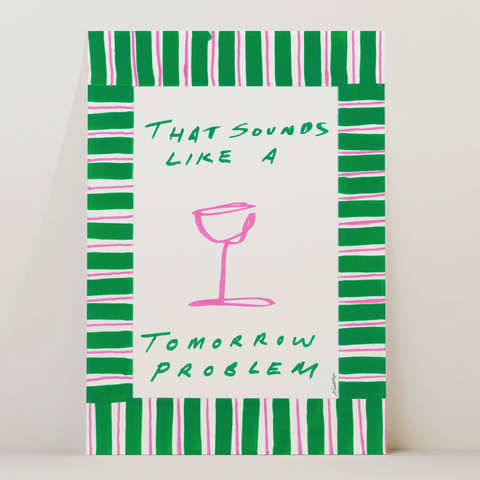 Tomorrow's Problem Framed A3 Print
