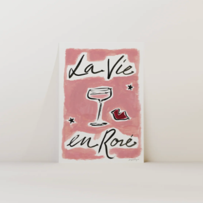 La Vie en Rosé Framed Print