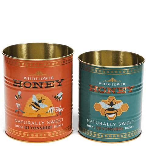 Vintage Inspired Wildflower Honey Tins