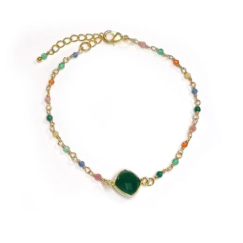 Annabella Moore Green Onyx Bracelet