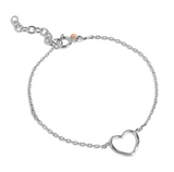 ENAMEL Copenhagen Bracelet, Organic Heart Silver