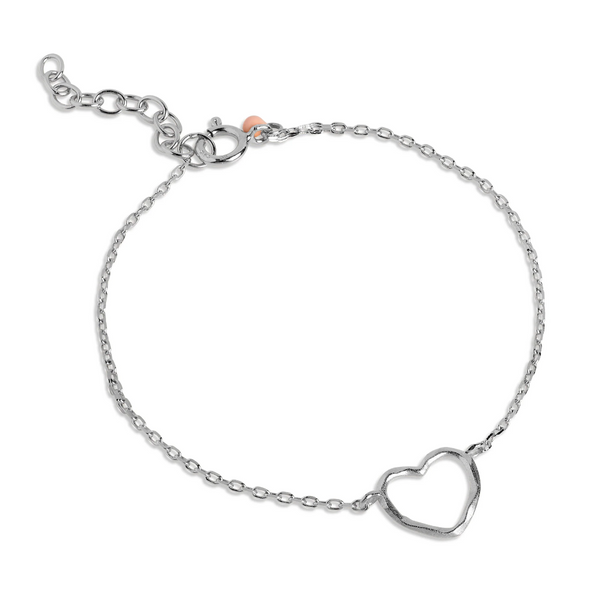 ENAMEL Copenhagen Bracelet, Organic Heart Silver