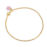 ENAMEL Copenhagen Bracelet, Ball Chain - Flamingo Pink