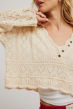 Free People Charlotte Sweater - Ivory