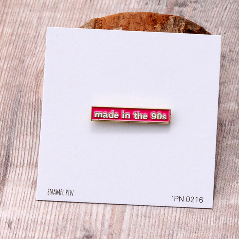 Attic Creations 'Made In The 90s' Enamel Pin Badge