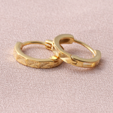 Attic Creations Diamond Cut Hoops - Gold