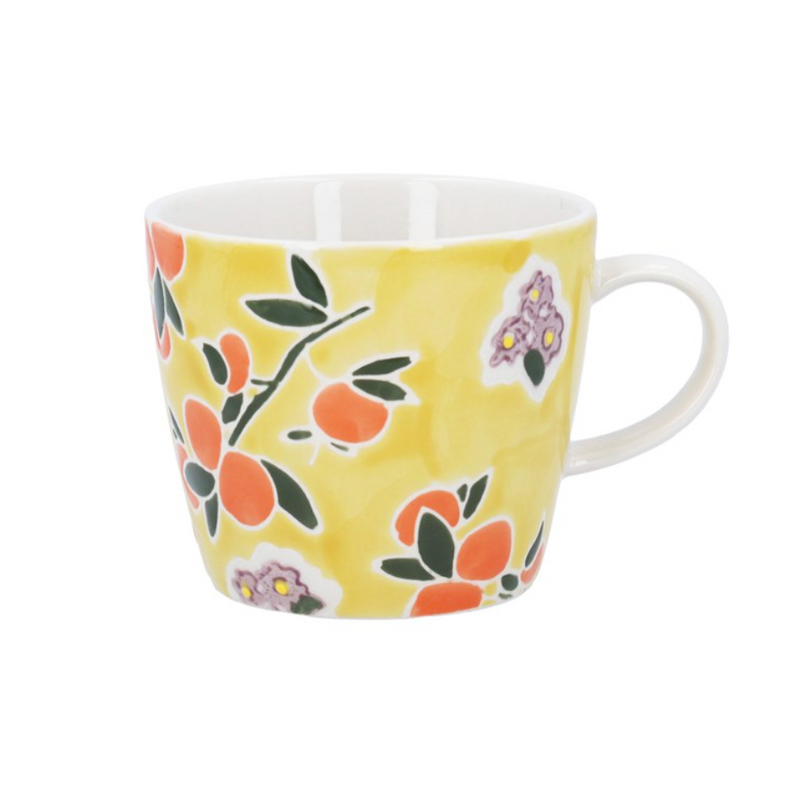 Gisela Graham Yellow Satsuma Branch Mug