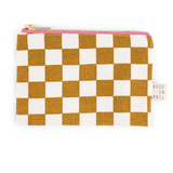 Rose In April Marie Purse Caramel Check