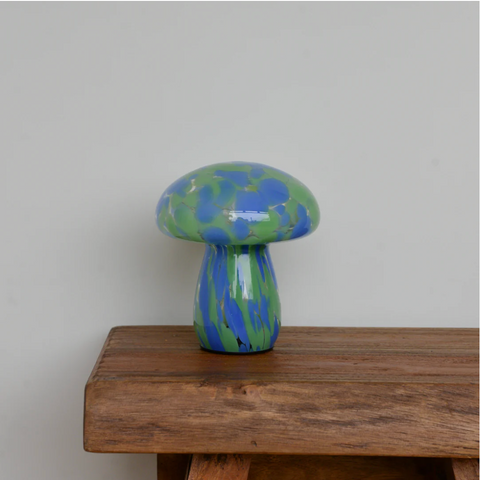 Mushroom Lamp - Green/Blue