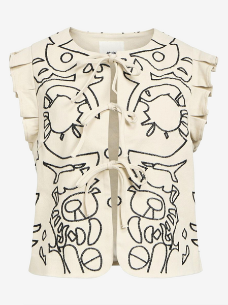 Object Detailed Waistcoat - Sandshell