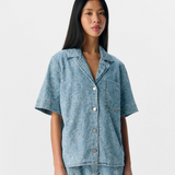 Object Detailed Denim Shirt - Light Blue Denim